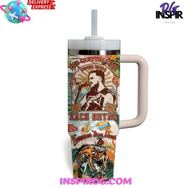 Zach Bryan The Quittin Time Tour 2024 Stanley Tumbler Cup