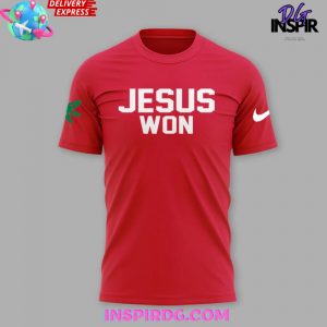 Ohio State Football Follow Jesus 2024 Red TShirt