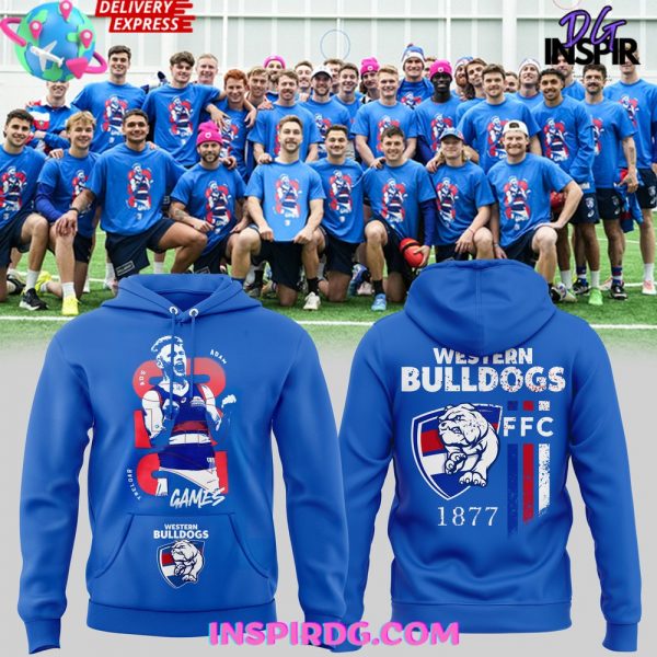 AFL Western Bulldogs Adam Treloar 250 Games Hoodie