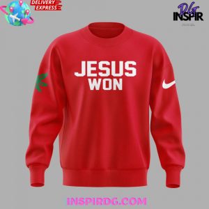 Ohio State Football Follow Jesus 2024 Red Sweatshirt