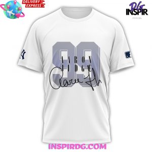 Aaron Judge Signature No 300 for No 99 White T-Shirt