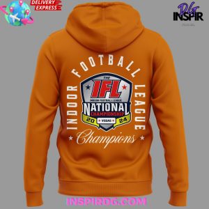 Arizona Rattlers 2024 IFL National Champions Orange Hoodie