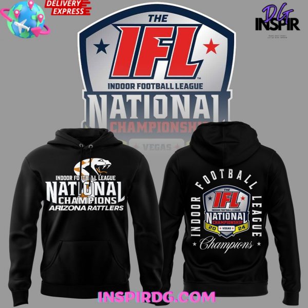 Arizona Rattlers 2024 IFL National Champions Black Hoodie