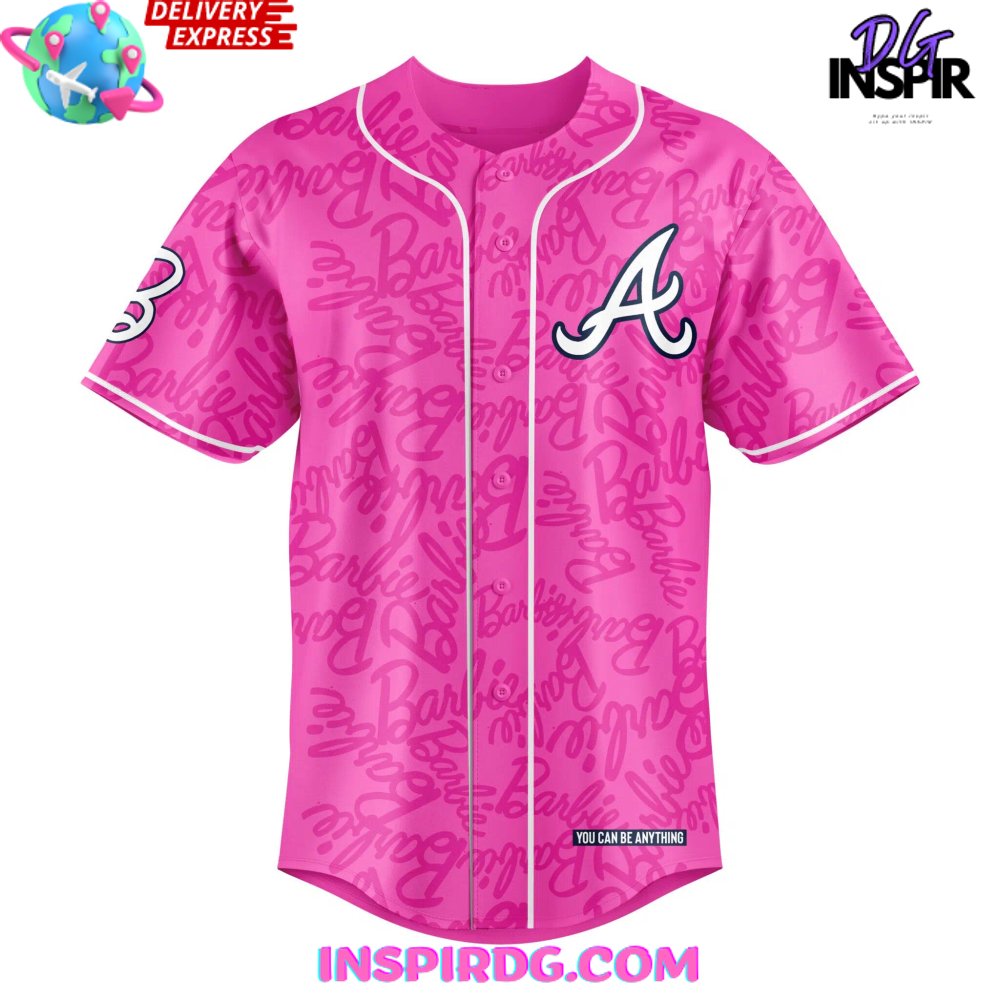 Pink braves jersey on sale