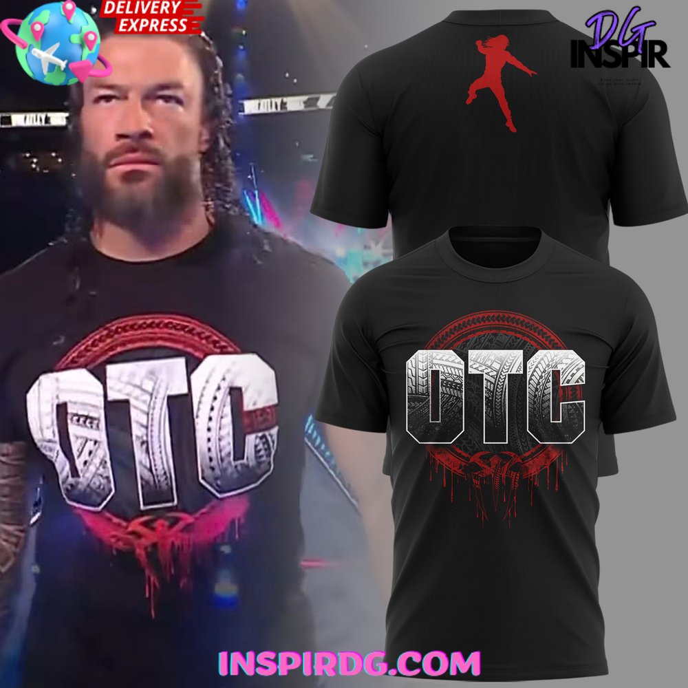 Black Roman Reigns OTC 2024 T-Shirt - InspirDG