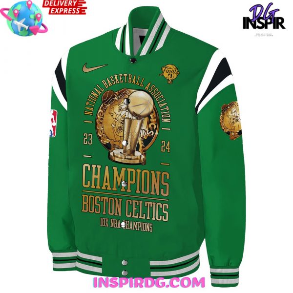 Boston Celtics 18-Time NBA Finals Champions Baseball Jacket