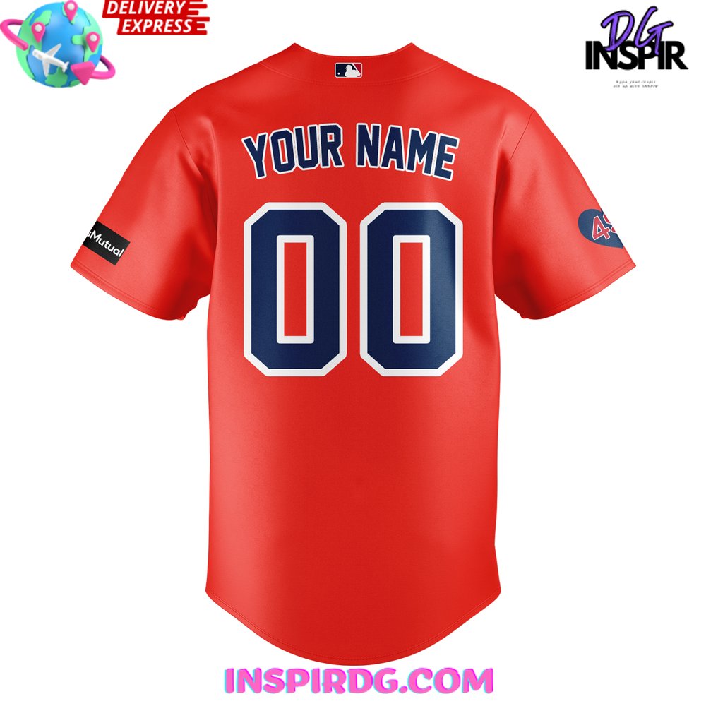 Boston Red Sox Jimmy Fund Customize Baseball Jersey InspirDG