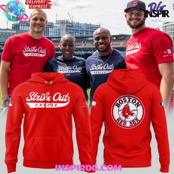Boston Red Sox Strike Out Cancer Hoodie