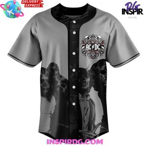 AC/DC Band 2024 Grey Baseball Jersey