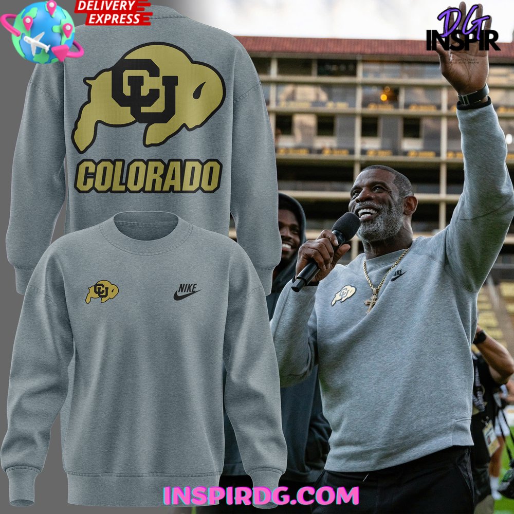 Colorado Buffaloes Nike Crewneck Sweatshirt InspirDG