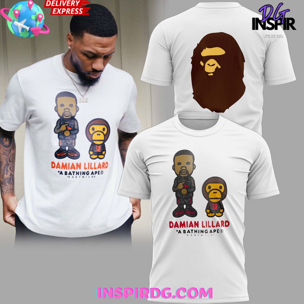 Damian Lillard A Bathing Ape T-Shirt - InspirDG