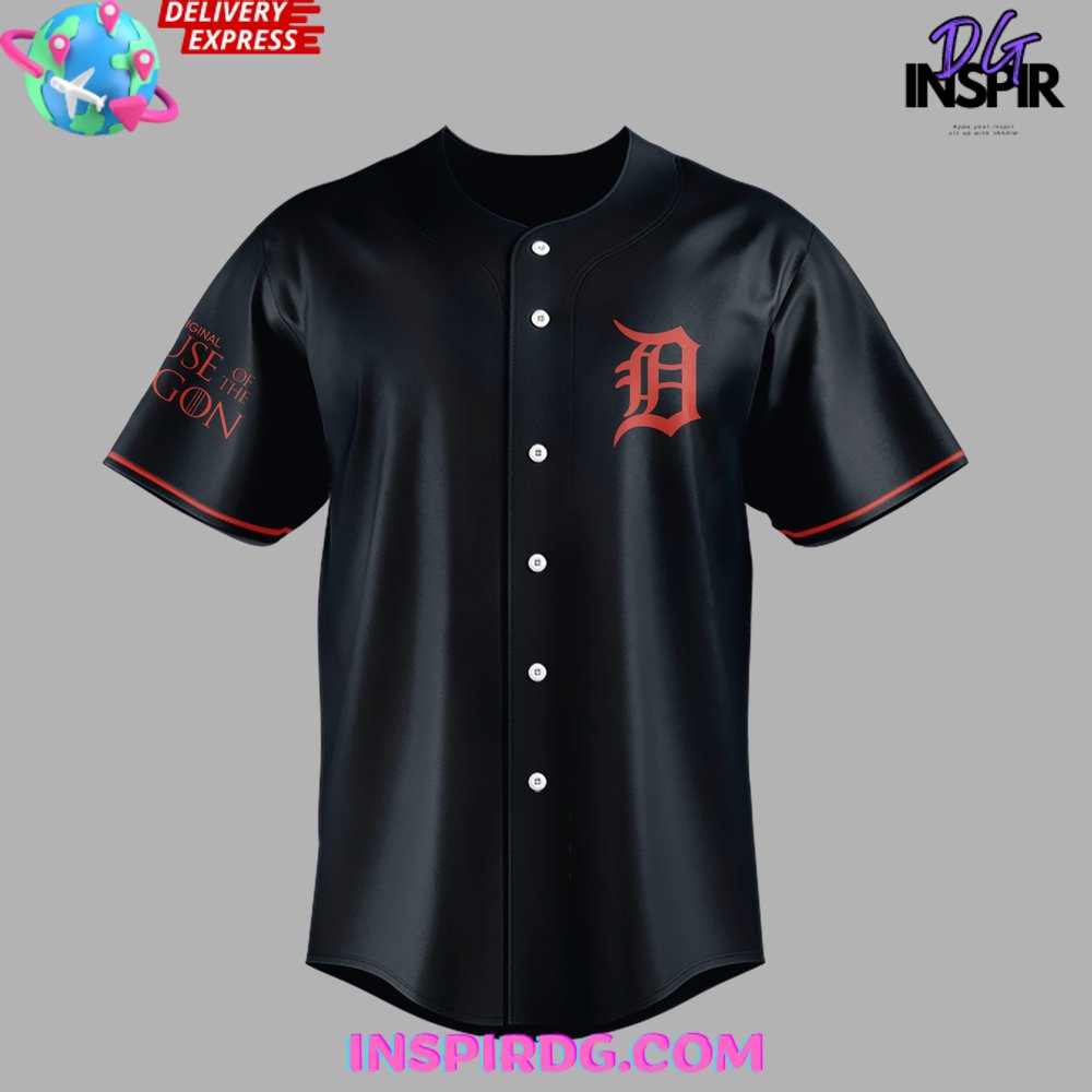 Detroit tigers button up jersey hotsell