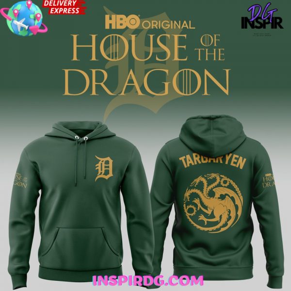 Detroit Tigers x House Of The Dragon Green Hoodie