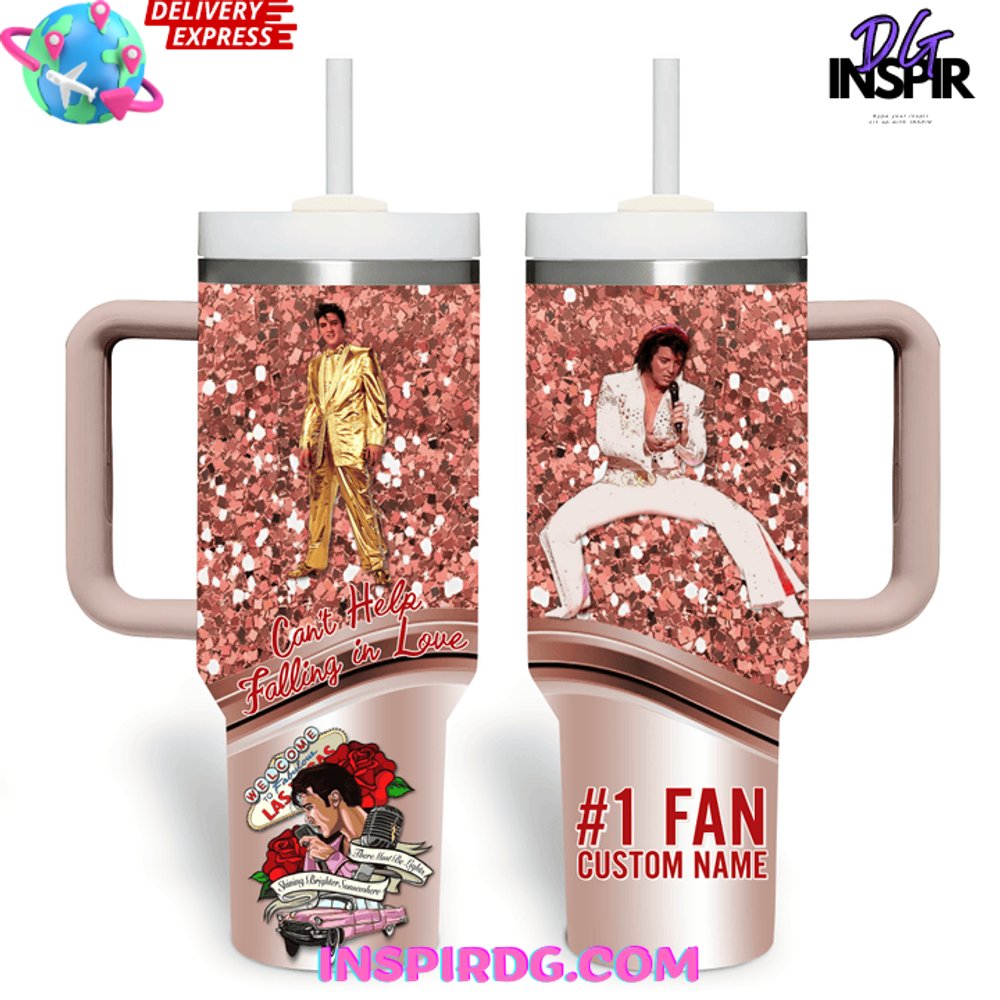 Elvis Presley Las Vegas Stanley Tumbler Cup - InspirDG