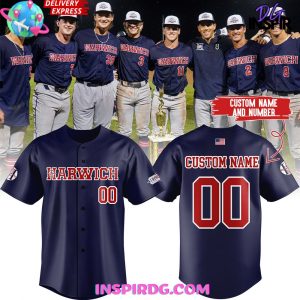 Harwich Mariners Cape Cod Champions 2024 Baseball Jersey
