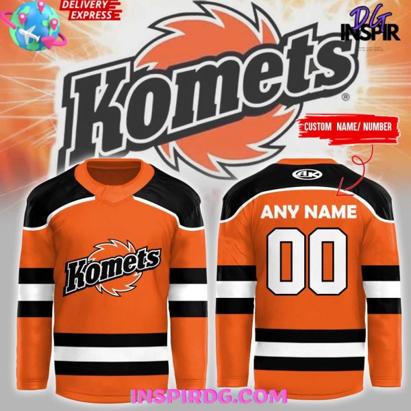 Fort Wayne Komets 2024 Orange Hockey Jersey