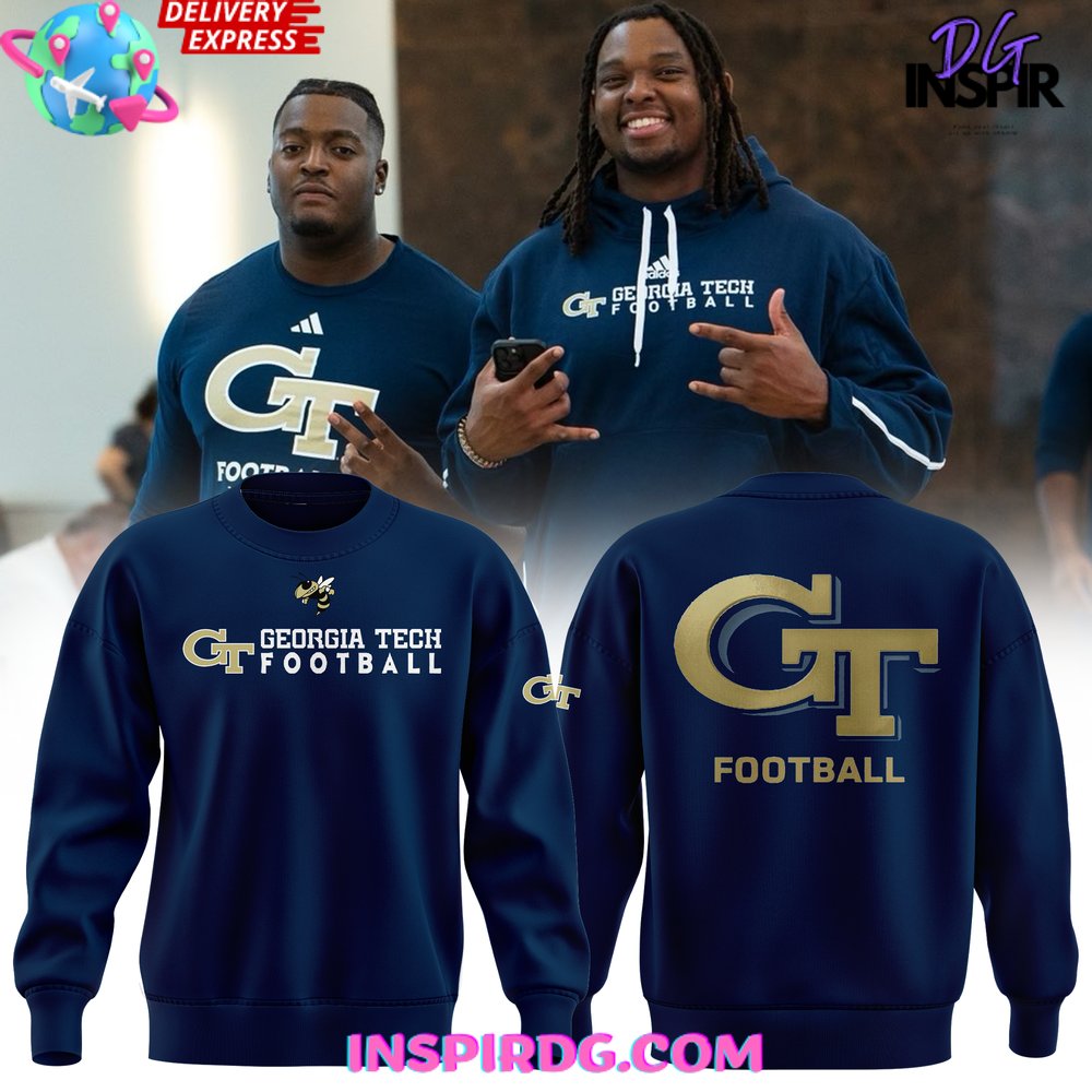 Georgia Tech Football 2024 Navy Sweatshirt InspirDG