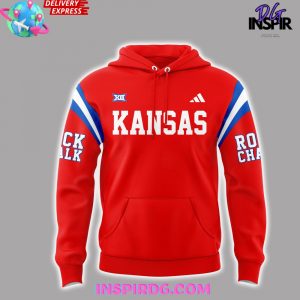 Kansas Jayhawks Rock Chalk Football 2024 Hoodie