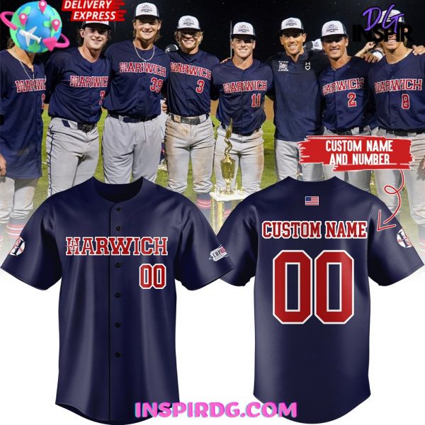 Harwich Mariners Cape Cod Champions 2024 Baseball Jersey