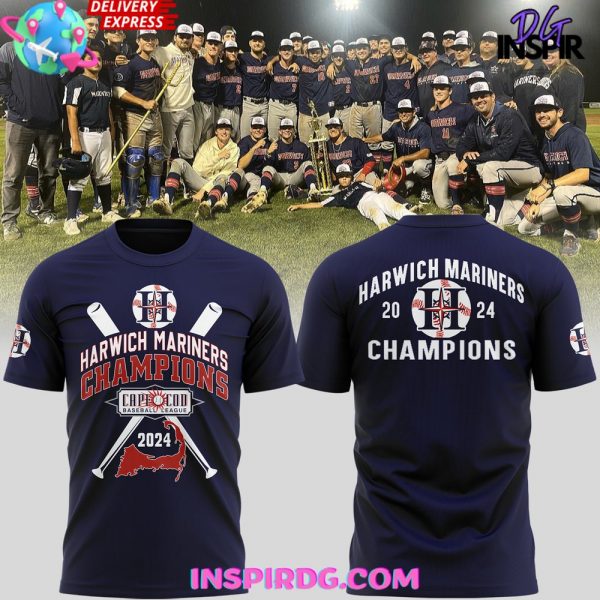 Harwich Mariners Cape Cod Champions 2024 T-Shirt