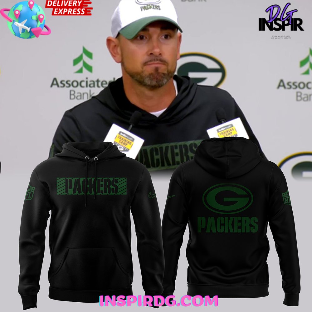 Head Coach Matt LaFleur Green Bay Packers 2024 Black Hoodie InspirDG