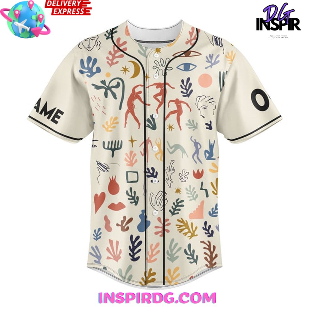 Henri Matisse Art-Inspired Baseball Jersey Henri Matisse Art-Inspired Baseball Jersey