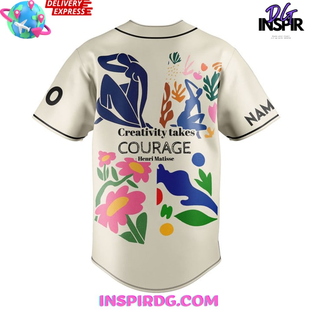 Henri Matisse Art-Inspired Baseball Jersey Henri Matisse Art-Inspired Baseball Jersey
