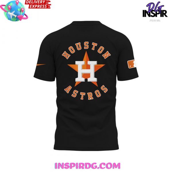 Houston Astros Jesus Won 2024 Black T-Shirt
