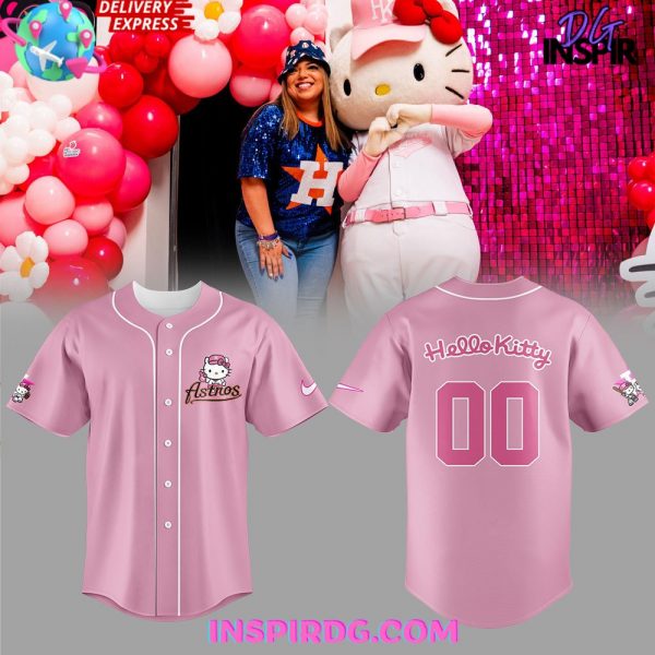 Houston Astros x Hello Kitty Custom Baseball Jersey