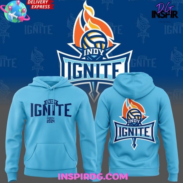 Indy Ignite Pro Volleyball 2024 Blue Sea Hoodie