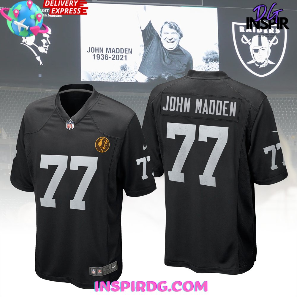 Las Vegas Raiders John Madden Football Jersey InspirDG