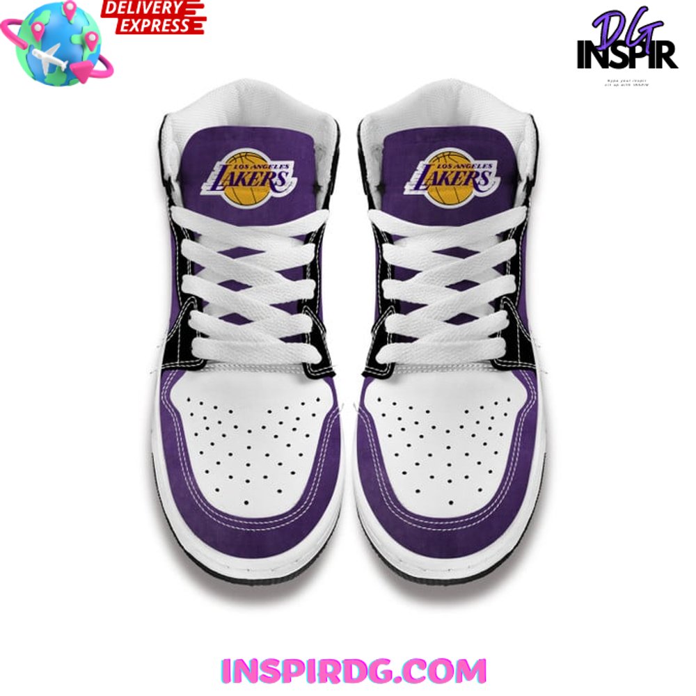 Jordan 1 fashion lakers high