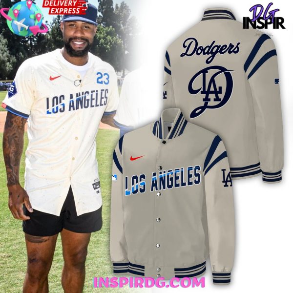 Los Angeles Dodgers Nike Cream 2024 Baseball Jacket