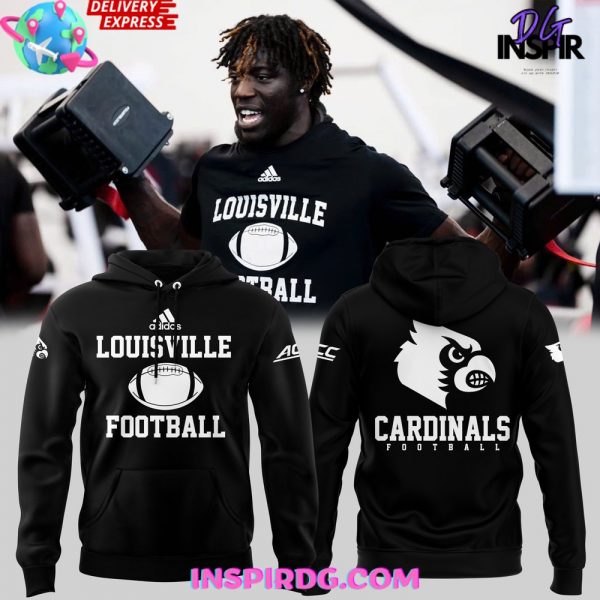 Louisville Cardinals Football 2024 Black Hoodie