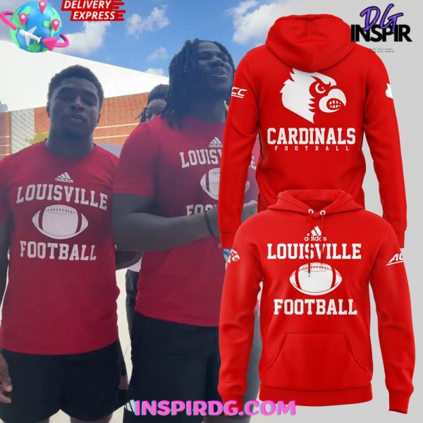 Louisville Cardinals Football 2024 Red Hoodie