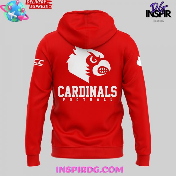 Louisville Cardinals Football 2024 Red Hoodie