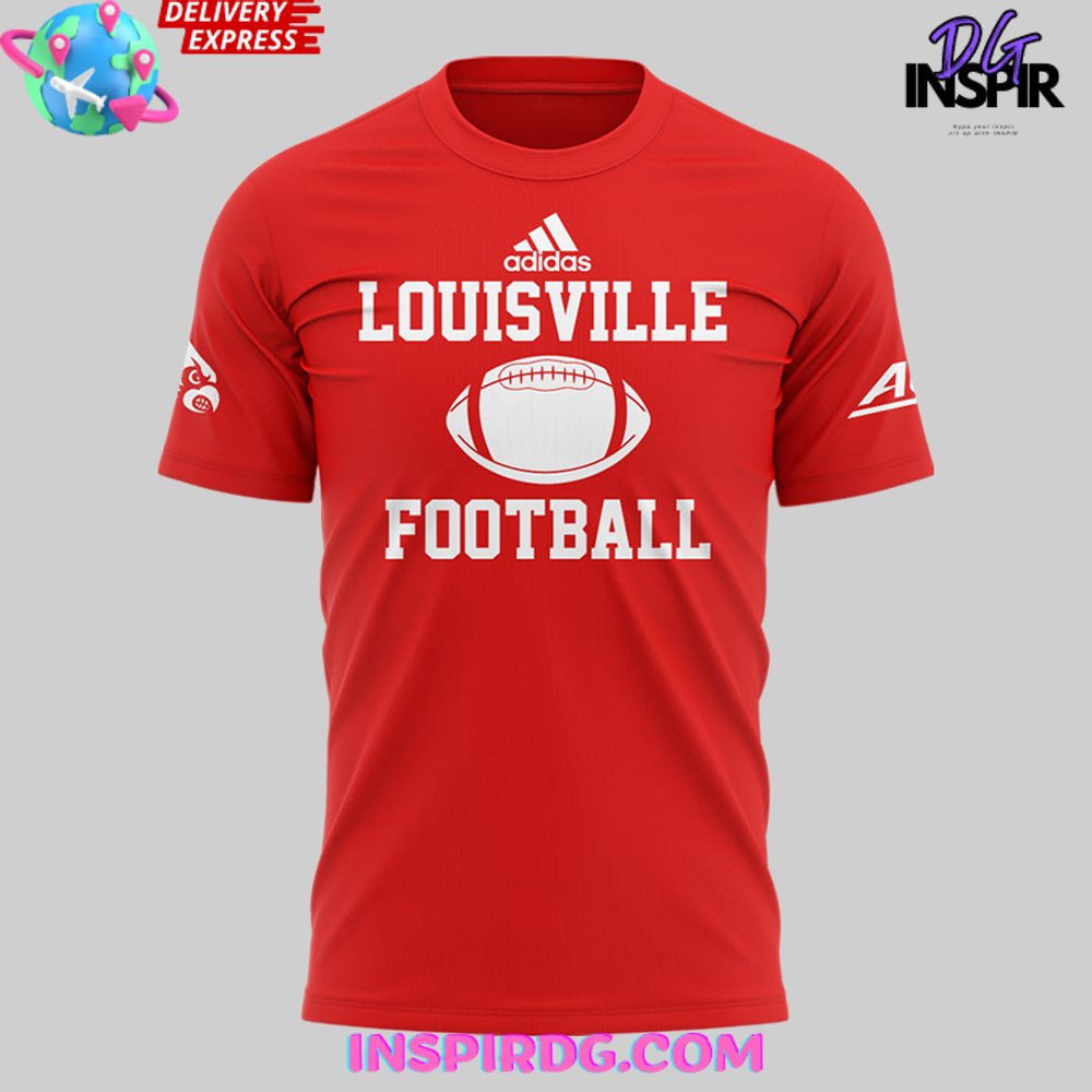 Louisville Cardinals Football 2024 Red T Shirt InspirDG