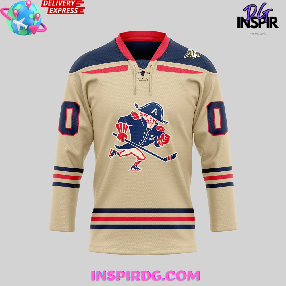 Milwaukee Admirals New 2024 Beige Alternate Hockey Jersey InspirDG