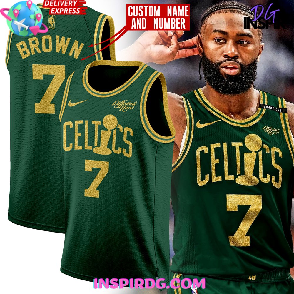 NBA Boston Celtics Basketball Final Champions 2024 Jersey InspirDG