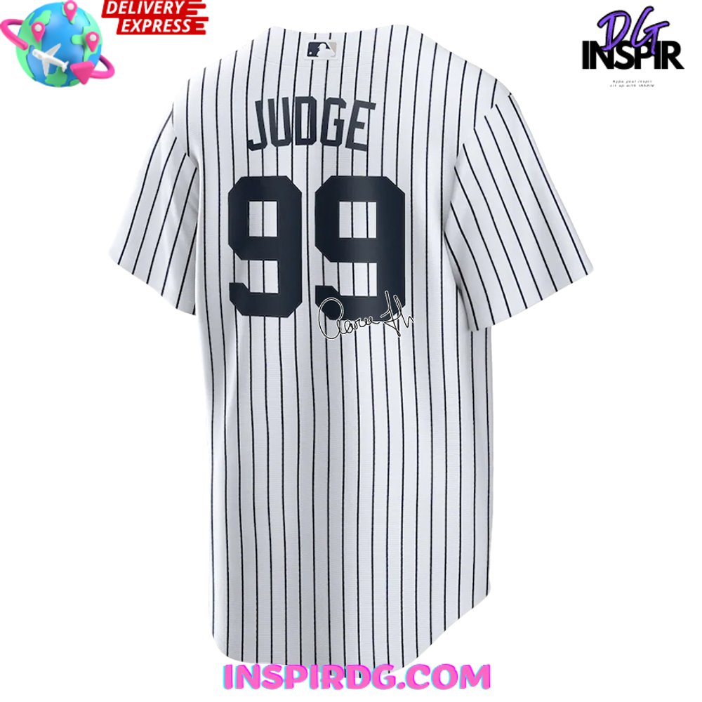 New York Yankees Aaron Judge Signature Baseball Jersey InspirDG