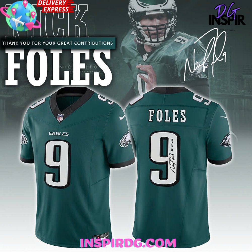 Nick Foles Philadelphia Eagles SB LII MVP Football Jersey InspirDG