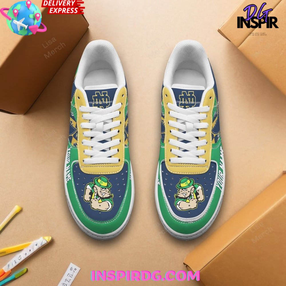 Notre Dame Fighting Irish Customize Nike Air Force 1 InspirDG