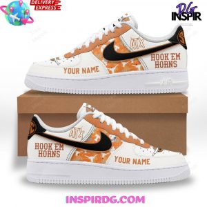 Texas Longhorns Hook ‘Em Horns Custom Nike Air Force 1