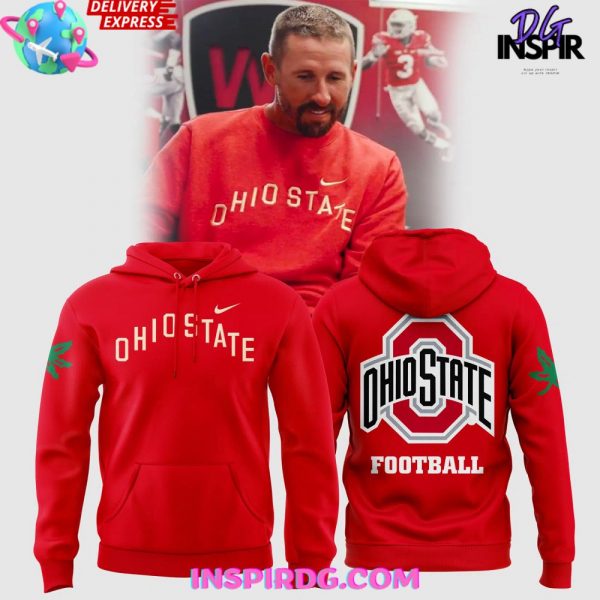 Ohio State Buckeye Football 2024 Red Hoodie