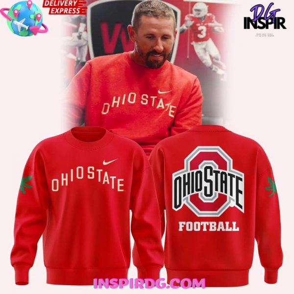 Ohio State Buckeye Football 2024 Red Sweatshirt