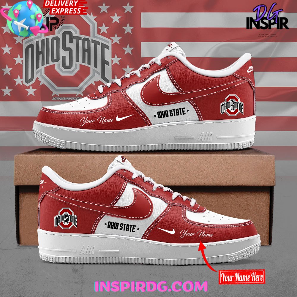 Ohio State Buckeyes 2024 Custom Nike Air Force 1 InspirDG