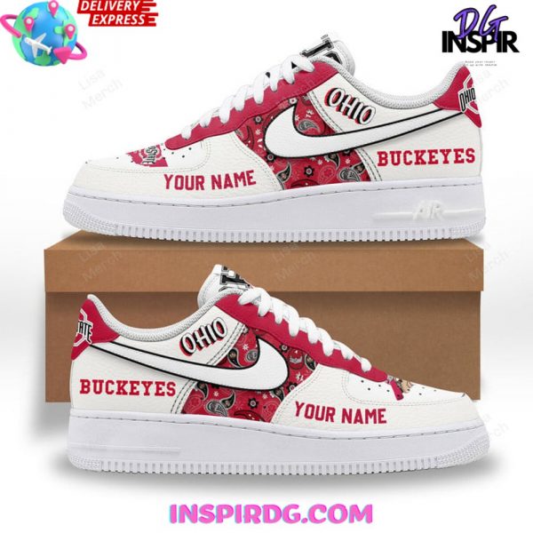 Ohio State Buckeyes Customize Nike Air Force 1
