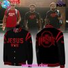 Ohio State Football Jesus Won 2024 Black Baseball Jacket