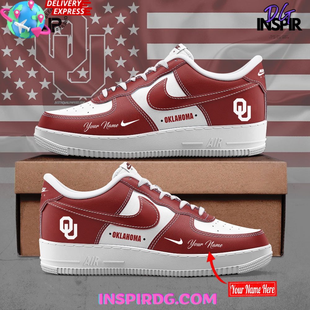 Oklahoma Sooners 2024 Custom Nike Air Force 1 InspirDG