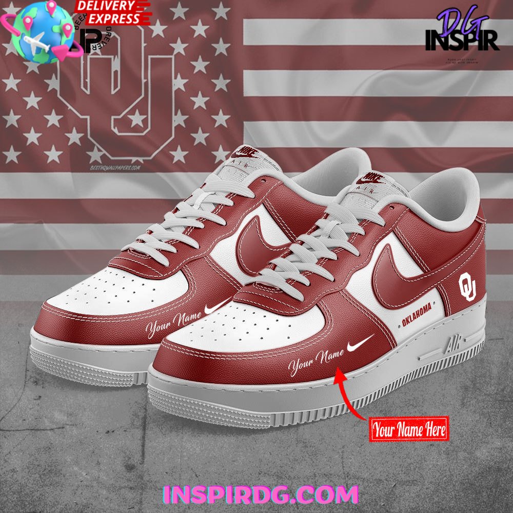 Oklahoma Sooners 2024 Custom Nike Air Force 1 InspirDG